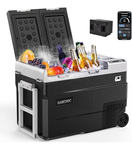 【新品】車載冷蔵庫 35L モバイルバッテリー付き 定価¥49980 Amazon.co.jp: SAMONIC 車載冷蔵庫 モバイルバッテリー付き 35L