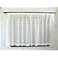 (アウトレット）昼外から室内が透けにくいＵＶカットミラ－レ－スカ－テン (巾100ｃｍＸ丈88ｃｍ 2枚組)