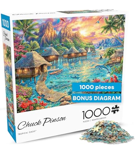 Amazon | HUADADA パズル 大人用 1000ピース カナダ精神島 自然