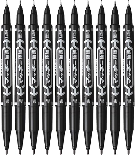 Amazon | ゼブラ(ZEBRA) 油性ペン マッキーケア 超極細 黒 10本