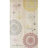 SunnyDayFabric のれん リラックスシリーズ クロッシェ柄 約幅85x丈150cm nczp-13687