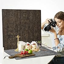 Amazon | 2PCS撮影背景ボード、灰色のセメント写真スタイリング