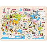 木製知育パズル 世界地図