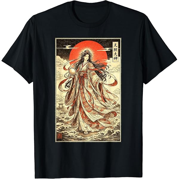 Amazon | 天照 天神 魔術 日本 神 Tシャツ | Tシャツ・カットソー 通販