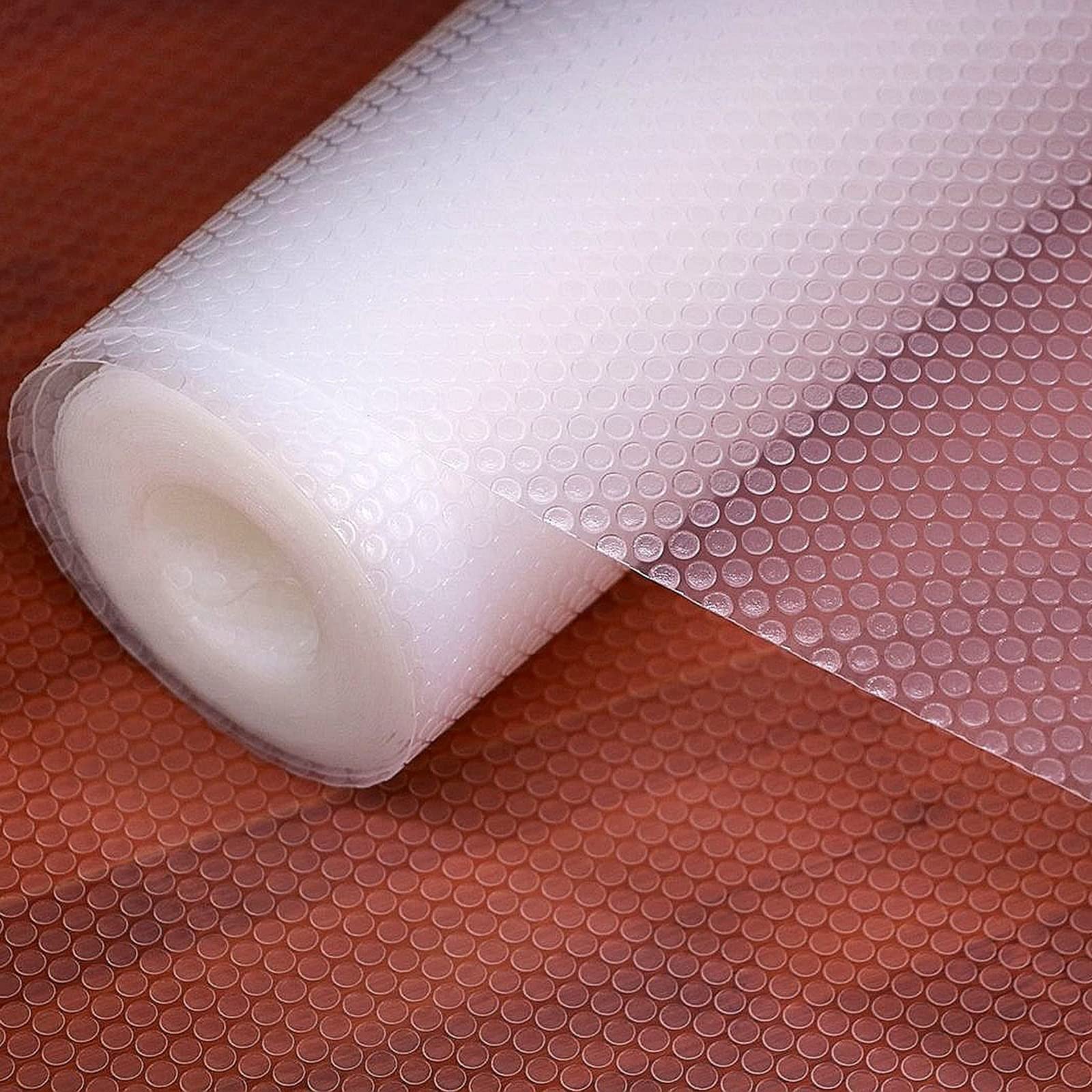 wohomuke 食器棚シート30x600cm シェルフライナー キッチンシート 透明 EVA製 保護シート 保護マット 滑り止め 防虫 抗菌 防カビ 収納シート キッチン 引き出しシート 冷蔵庫マット 本棚マット 自由裁断(透明,30x600cm) - 1