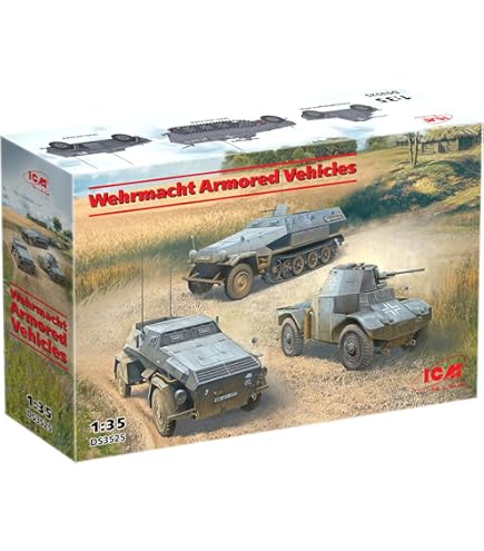 Amazon | アイシーエム ICM 1/35 ドイツ国防軍 車両セット (Kfz.1