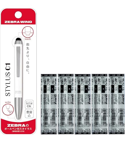 Amazon | ゼブラ タッチペン付油性ボールペン スタイラスC1 0.7mm P 