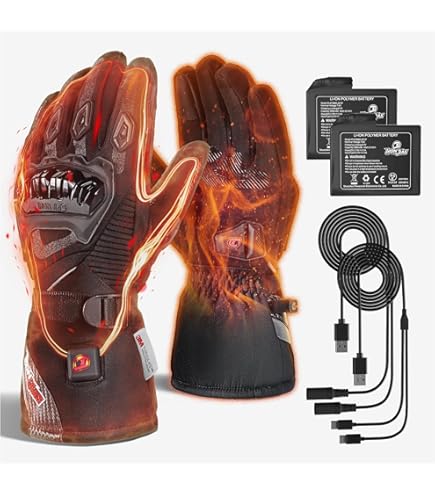 Amazon | IRON JIA'S 電熱グローブ バイク グローブ 冬 3000mAh 車載