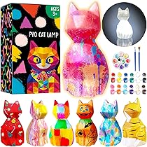 子供向けペイントギフト 猫のしっくいペイントキット アート&クラフト DIY画材 並行輸入品】1~4歳の子供向けペイントギフト 猫のしっくい
