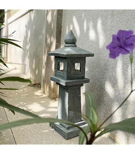 Amazon.co.jp: 信楽焼 灯籠（とうろう）10号丸雪見【ok-0063】 灯篭