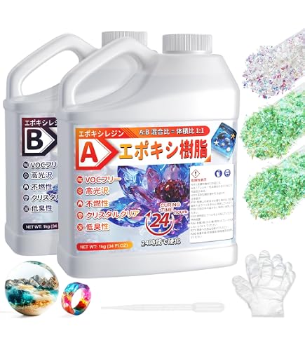 Amazon.co.jp: 艶 二液性エポキシクラフトレジン液 【ハード】 本剤30g