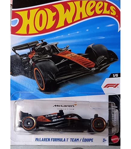 Hot Wheels McLaren F1 GTR 1:64 Scale Die Cast Car, Orange, Shock