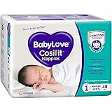 BabyLove Cosifit Newborn Nappies Size 1 (up to 5kg) | 96 Pieces (2 X 48 pack)