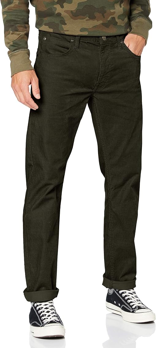 Daren Zip Fly Corduroy, Serpico Green 