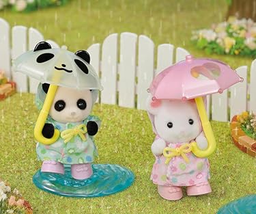 2022秋アニメ - シルバニアファミリー ほいくえん 【 なかよし赤ちゃんセット -雨ふり- 】