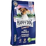 HAPPY DOG (ハッピードッグ) ミニ フランス (鴨肉&ポテト) アレルギーケア 小型犬用 成犬〜シニア - グルテンフリー グレインフリー 無添加 ヒューマングレード ドイツ製 ドッグフード ドライ (800g)