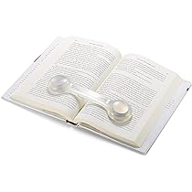 FlipKlip Book Page Holder - Hands Free Reading Clip For Hardcovers, Paperbacks, Magazines, Recipe Books