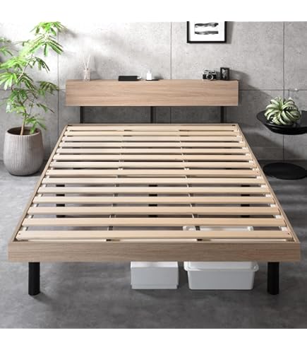 Amazon.co.jp: Tansu no Gen Bed Frame, Single, Low Bed, Outlet