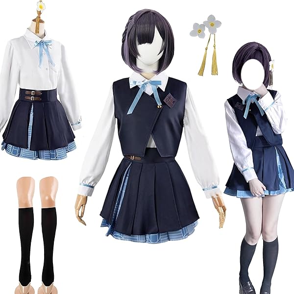 Amazon.co.jp: GGcosplay 学マス 秦谷美鈴 ライブ衣装 コスプレ衣装