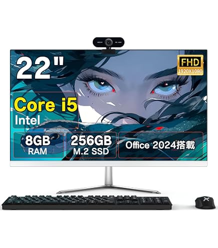 Amazon.co.jp: 【2026新登場】Wingame 一体型PC 24インチ デスクトップ