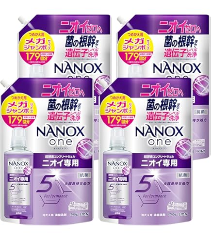 Amazon | ライオン NANOX one ニオイ専用 詰替用超特大 1160g | LION