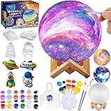 描ける 月ランプ お絵かきキット メイキングトイ 手芸キット 間接照明 ナイトライト 手作りキット 宇宙テーマ 絵の具セット 自分だけのランプを描こう 工作キット 子供 男の子 女の子 人気 誕生日 プレゼント