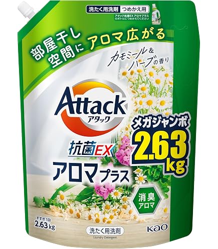 アタック 抗菌EX スーパークリアジェル 大容量 詰替用 1.35kg×6個