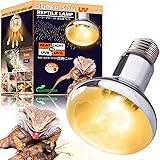 ANJOJOA ソーラーグロー UV 紫外線ライト 100W バスキングライト UVA UVB 爬虫類 ライト 保温球 昼用 UVセンサーカード付き