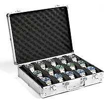Amazon.co.jp: AUKURA 15スロット腕時計オーガナイザーケース