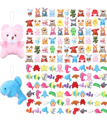 Amazon.co.jp: Chivao ミニぬいぐるみおもちゃセット 100個パック