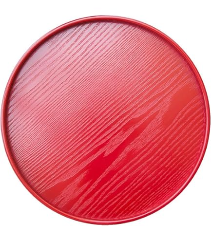 Amazon.co.jp: 輪島塗 丸盆 お盆 おぼん 赤 朱色 小西寛 伝統