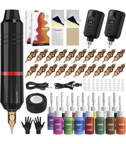 Amazon | POSEIDON ロータリータトゥーペンキット 初心者用 タトゥー