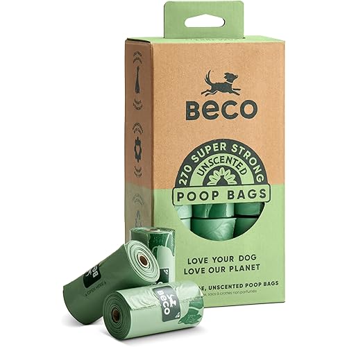 Beco 270 Large Unscented Poop Bags for Dogs
