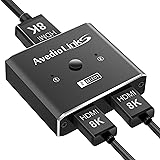【8K@60Hz安定版】avedio links HDMI 切替器 超高速HDMI 2.1 セレクター 2入力1出力/1入力2出力 双方向 HDMI スイッチャ 4K@120Hz 1080P@240Hz 48Gbps 手動 切り替えPS5 Xboxシ
