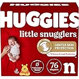 Huggies Baby Diapers Size Newborn (up to 10 lbs), 76ct, Little Snugglers