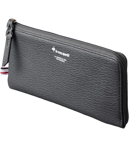 Amazon.co.jp: 長財布 フリル 黒 無地 シンプル 大容量 カード