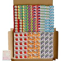 10円ガム Amazon | マルカワ フーセンガム 6種類 各15個 マーブルガム 3