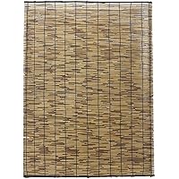 水勘製簾所 いぶし焼 天津 すだれ ブラウン 中 約幅88×長さ112cm 日除け 目隠し いぶし焼加工で虫やカビが付きづらい 簾