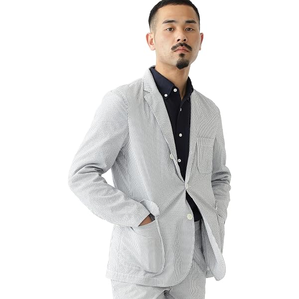 Amazon.co.jp: [ビームスハート] ジャケット COOLMAX(R) 鹿の子 3 
