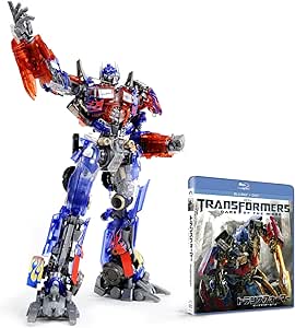 【Amazon.co.jp限定】トランスフォーマー／ダークサイド・ムーン オプティマスプライム デュアルモデルキット スキャニングクリア仕様付き ブルーレイ＋DVDセット [Blu-ray]