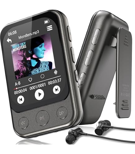 Amazon.co.jp: ODEJOI 32GB クリップ式 MP3プレーヤー Bluetooth 5.3
