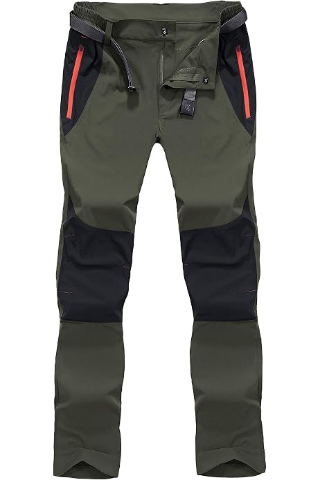 DOBOLY Men's Cargo Pants Zipper Pockets 