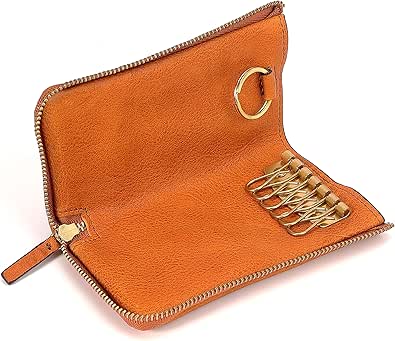 IJUN 財布 本革 メンズ 二つ折り ファスナー 小銭入れ付き タンニンなめし革 ヌメ革 | [IJUN] ヌメ革 二つ折り メンズ 財布 本革 l字 ファスナー