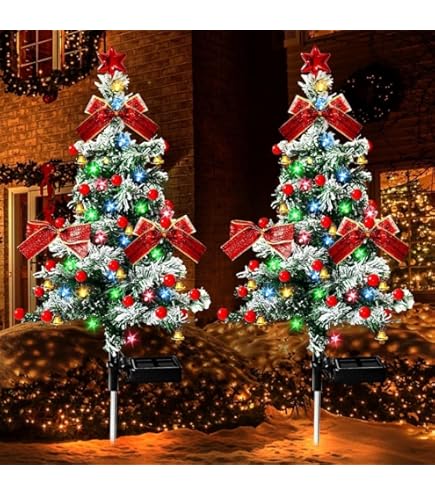 クリスマスツリー 屋外イルミネーション セット Amazon | ソーラーライト クリスマスツリー ライト イルミネーション