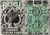 自転車蛇デッキトランプ - コブラスネークスキンバックのデザイン Bicycle Snake Deck Playing Cards - Cobra Snake Skin Back Design