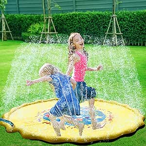 Amazon Co Jp 子供 プール プレイマット ウォーター プレイ アウトドア 芝生遊び 水 夏の日 子供用 おもちゃ 噴水マット ふんすい 庭 家庭用 キッズ 水遊び 噴水池 噴水できる大型プール 3 おもちゃ