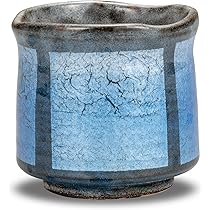 Amazon | 和座の蔵 おしゃれ 九谷焼 湯呑み 銀彩 大きい 湯呑み茶碗