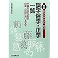 わかりやすい一表式 誤字俗字・正字一覧〔全訂〕