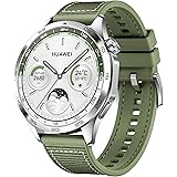 HUAWEI Watch GT 4 Smartwatch, 46mm Green Woven, Up to 2 Weeks Battery Life, Fitness Tracker Compatible with Android & iOS, He