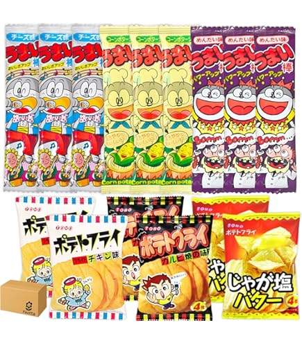 Amazon.co.jp: 東豊製菓 ポテトフライ 3種24袋 駄菓子 組み合わせ自由